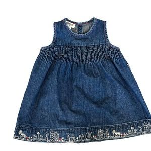 OshKosh Denim Jean Dress City Border Genuine Kids Girls  24 Months